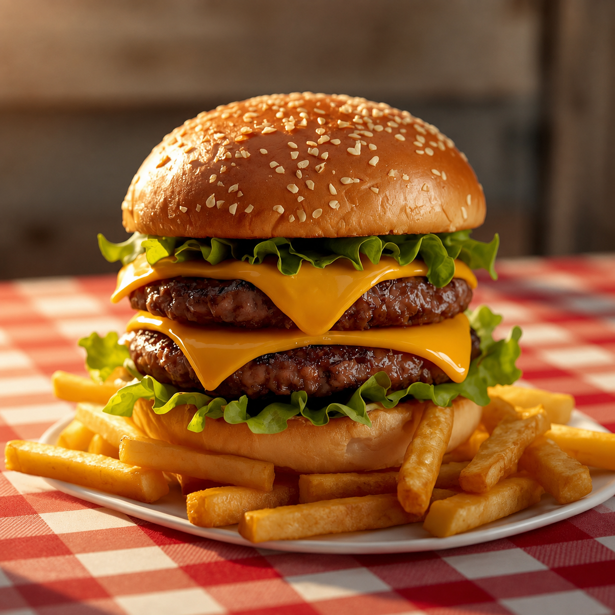 Featured Lina's dish: Lina's Burger & Fries